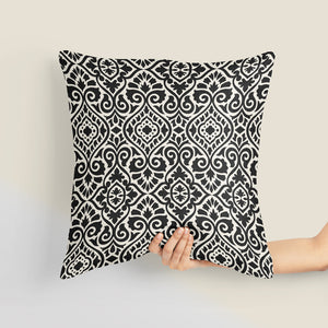 Trendy Summer Cushion Fabric Covers BLACK X WHITE أسود * أبيض