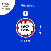 School Labels Mini Package_ Spider Hero