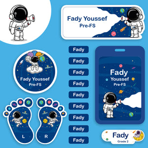 School Labels Package_Astronaut