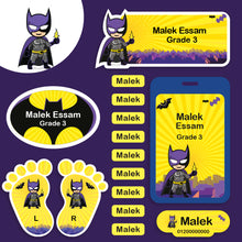 School Labels Package_Batman