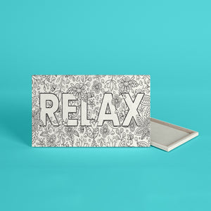 Coloring Canvas Frame - Relax