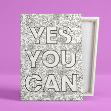 Coloring Canvas Frame - Yes you can