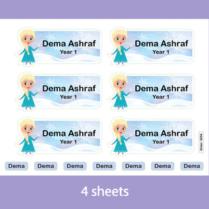 School Labels Package_Elsa