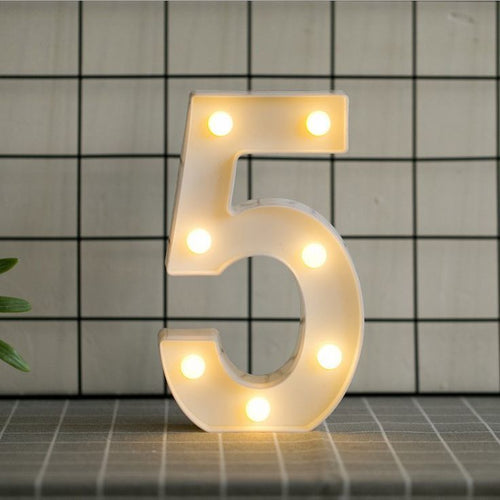 Number 5 LED Light _  إضاءة رقم ٥