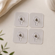 Self-Adhesive Wall Hooks (4 PCS) -  مسامير تعليق لاصقة شفافة