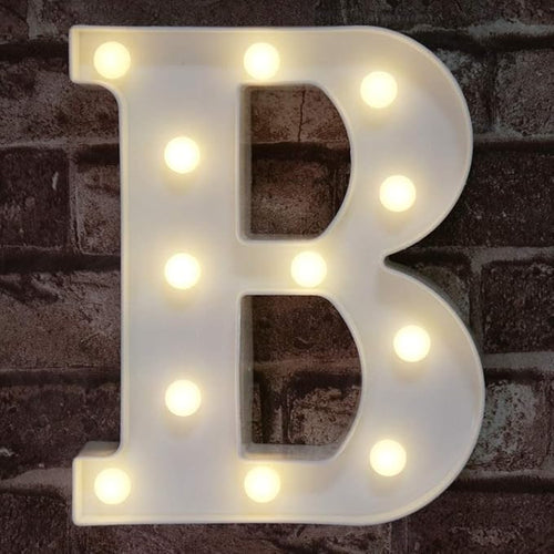 B Letter LED Light _ B إضاءة على شكل حرف
