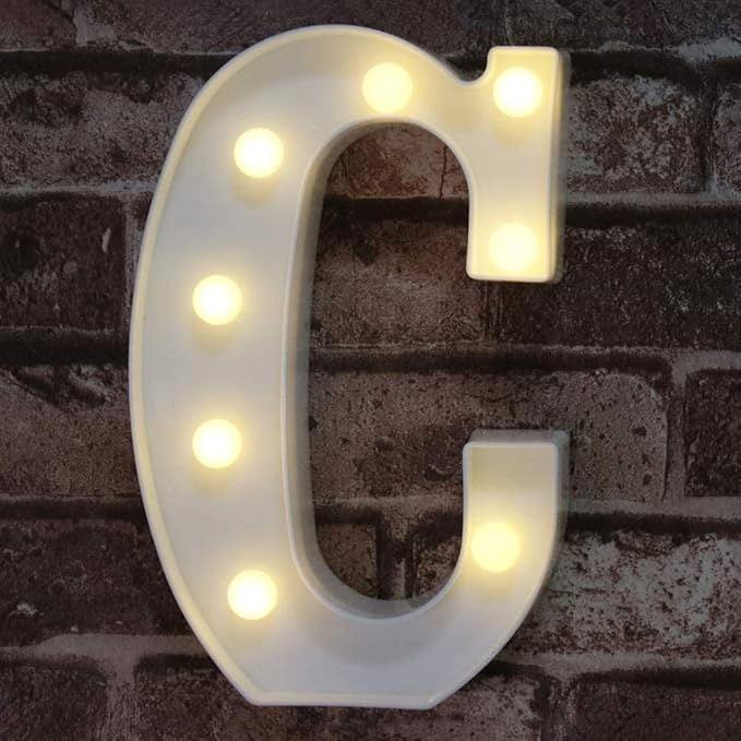 C Letter LED Light _ C إضاءة على شكل حرف