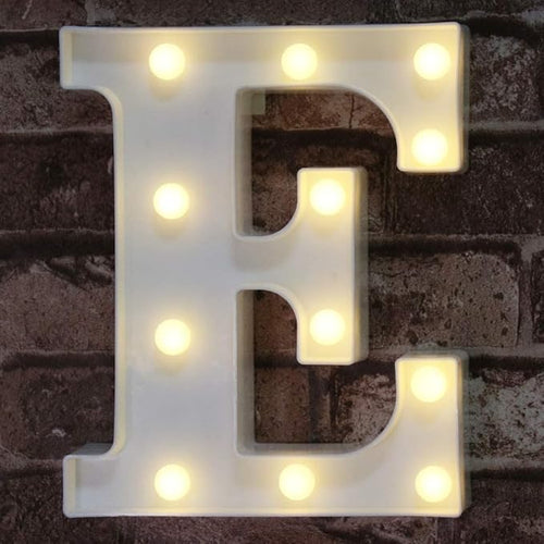 E Letter LED Light _ E إضاءة على شكل حرف