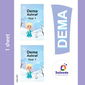 School Labels Package_Elsa