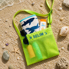 Boys Beach Bag Neon green  - شنطة بحر اولادي أخضر