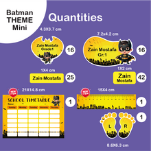 (New) School Labels Mini Package_Batman