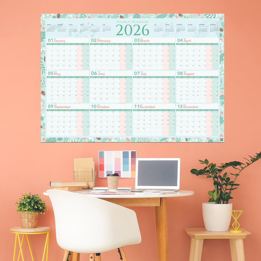 Yearly Planner 2026 Autumn - مخطط سنوي 2026 خريف