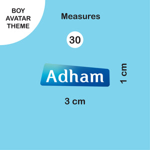 School Labels Package_ Avatar Boy