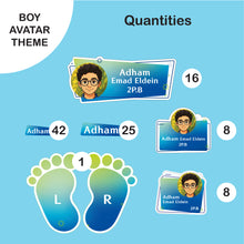 School Labels Mini Package_ Avatar Boy