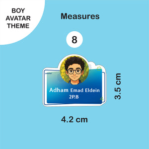 School Labels Mini Package_ Avatar Boy