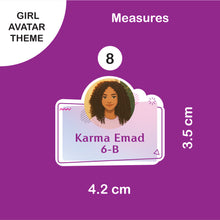 School Labels Mini Package_ Avatar Girl
