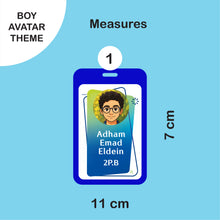 School Labels Package_ Avatar Boy
