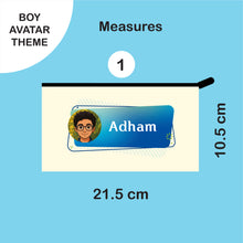 School Labels Package_ Avatar Boy