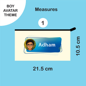 School Labels Package_ Avatar Boy