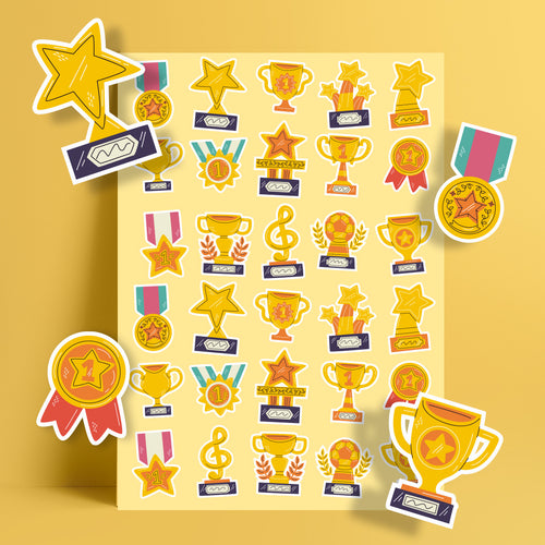 Stickers Waterproof - Award - جوائز