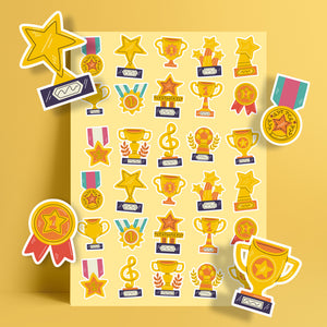 Stickers Waterproof - Award - جوائز