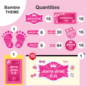 School Labels Package_ Bambie