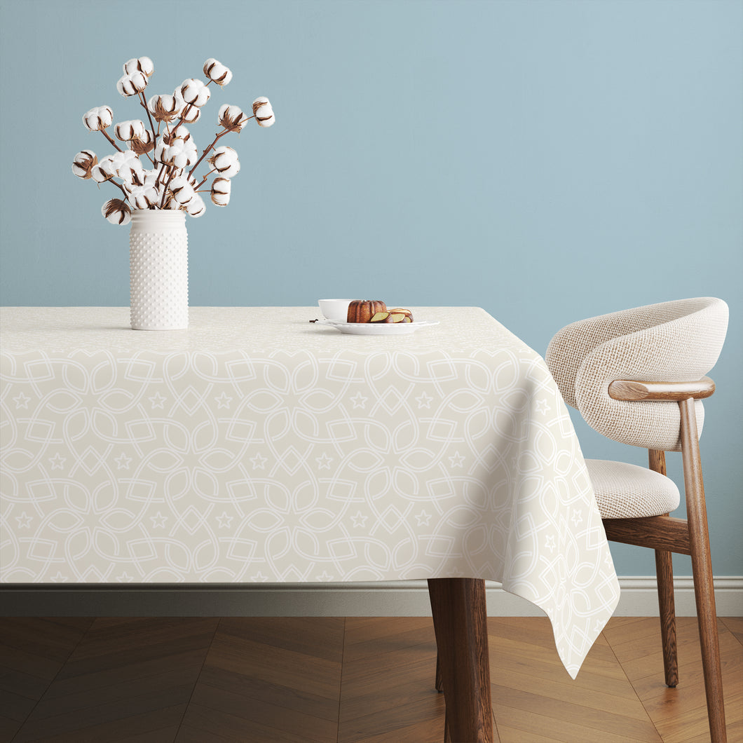 Rectangle Tablecloth Basic Pattern - مفرش طاولة مستطيل بيزك منقوش