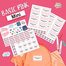School Labels Mini Package_Basic Pink
