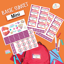 School Labels Mini Package_Basic Sunset