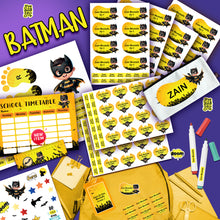 (New) School Labels Package_ Batman