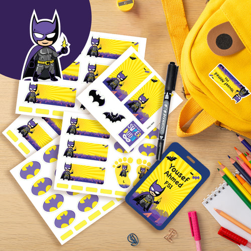 Blank School Labels _Batman