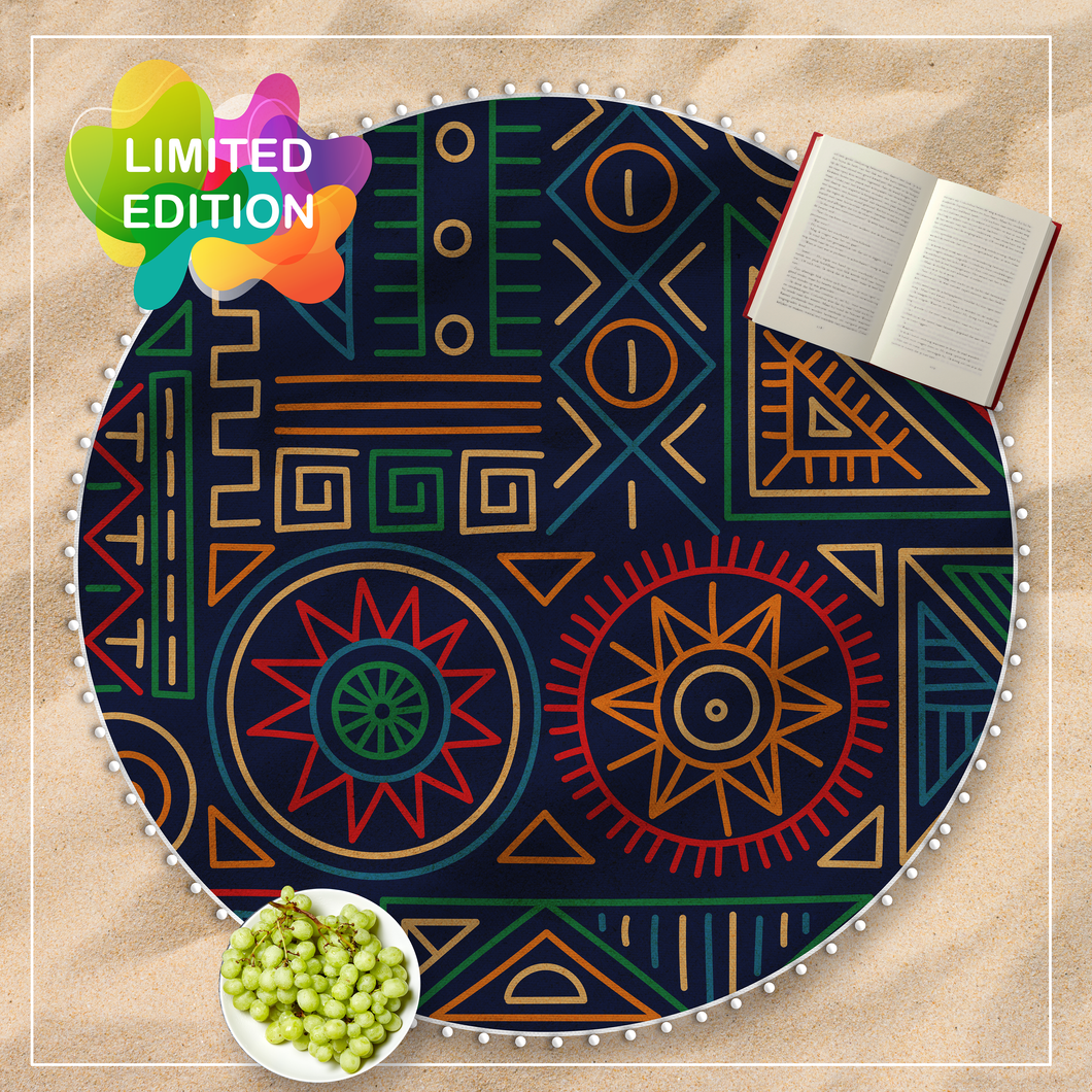 Round Beach Blanket _ Africano