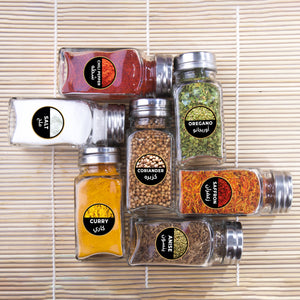 Black spices waterproof labels _ ملصقات توابل أسود