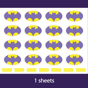 Blank School Labels _Batman