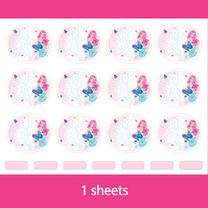 Blank School Labels _Mermaid