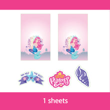 Blank School Labels _Mermaid