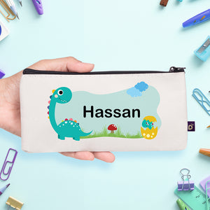 Customized pencil case Dinosaur - مقلمة بأسم طفلك