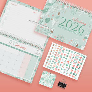 Monthly desk planner Autumn - مخطط مكتب شهري خريف