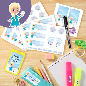 Blank School Labels _Elsa