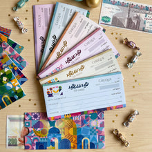 Eid Money Cheque Envelopes /Set of 6  - أظرف عيدية على شكل شيك بنكي/ مجموعة من ٦