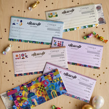 Eid Money Cheque Envelopes /Set of 6  - أظرف عيدية على شكل شيك بنكي/ مجموعة من ٦