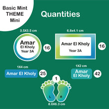 School Labels Mini Package_Basic Mint