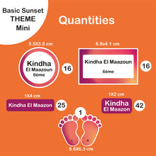 School Labels Mini Package_Basic Sunset