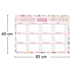 Yearly Planner 2026 Flowers - مخطط سنوي 2026 زهور