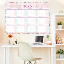 Yearly Planner 2026 Flowers - مخطط سنوي 2026 زهور