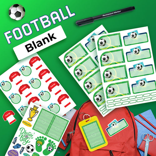 Blank School Labels _ Football