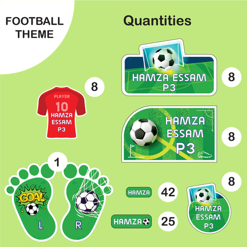 School Labels Mini Package_ Football