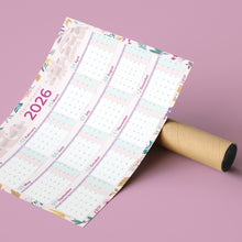 Yearly Planner 2026 Flowers - مخطط سنوي 2026 زهور