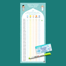 Salah Tracker Poster Baby Blue _ متتبع الصلاة لبني