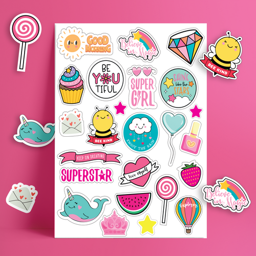 Stickers Waterproof - Funny Girls